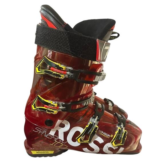 Rossignol Synergy 100 Sensor 2 High Performance Ski Boots Size 28-28.5 Red Used - Picture 2 of 10